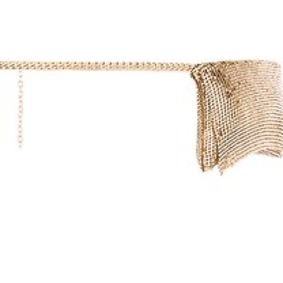 JustFab Gold Metallic Belt NWOT - Picture 3 of 5